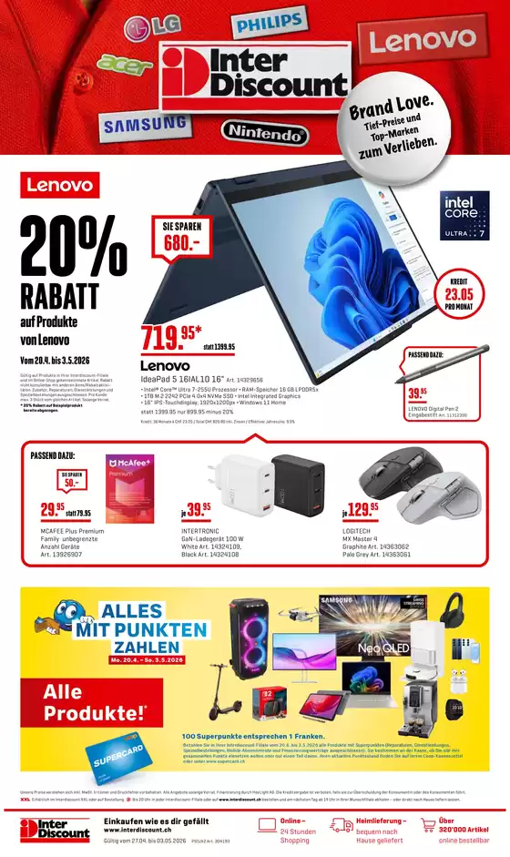 Interdiscount Katalog | Prospekt - DE | 2026-04-27T00:00:00.000Z - 2026-05-03T00:00:00.000Z