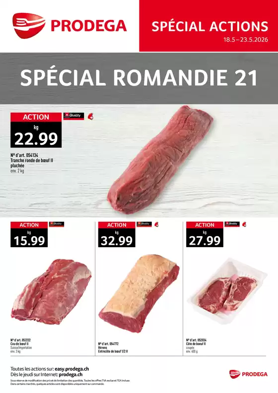 Prodega Katalog in Luzern | Kw21 agh special romandie f | 2026-05-18T00:00:00.000Z - 2026-05-23T00:00:00.000Z