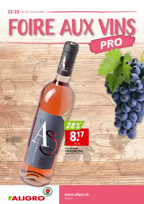 Aligro Katalog in Regensdorf | Jetzt spare mit üse Deals | 2026-05-25T00:00:00.000Z - 2026-06-06T00:00:00.000Z