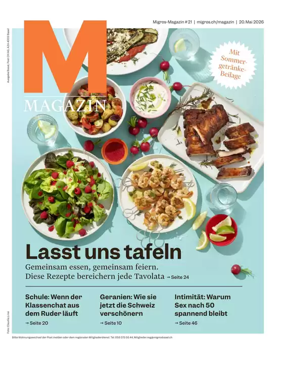 Migros Katalog in Regensdorf | Migros reklamblad - DE Basel | 2026-05-20T00:00:00.000Z - 2026-05-20T00:00:00.000Z