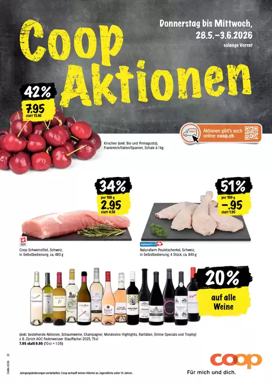 Coop Katalog | Aktuälli Schnäppchen und Ängbot | 2026-05-28T00:00:00.000Z - 2026-06-03T00:00:00.000Z