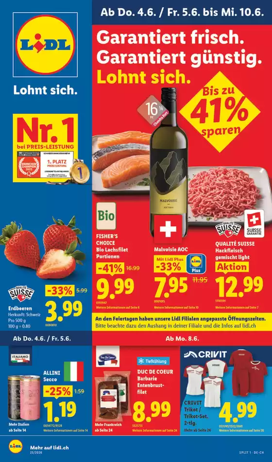Lidl Katalog in Aarau | 4.6.5.6. - 10.6. | 2026-06-04T00:00:00.000Z - 2026-06-10T00:00:00.000Z