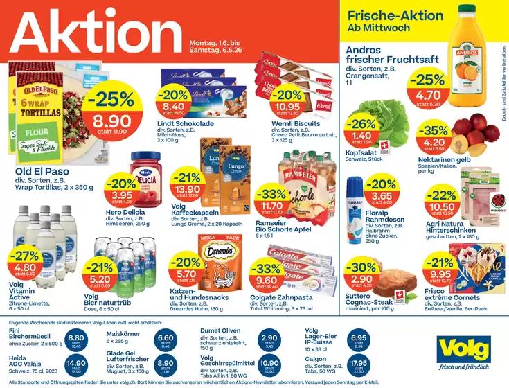 Volg Katalog in Lenzburg | Volg Catalog | 2026-06-01T00:00:00.000Z - 2026-06-06T00:00:00.000Z