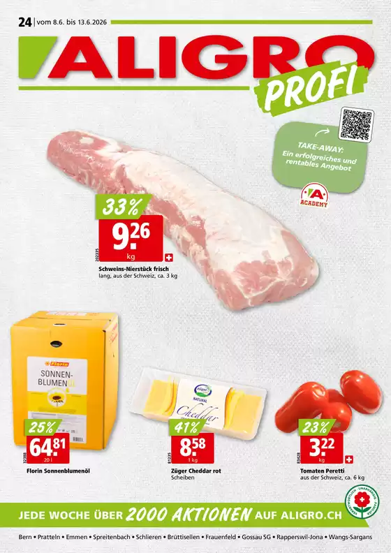 Aligro Katalog in Lausanne | Sonderängbot für Sie | 2026-06-08T00:00:00.000Z - 2026-06-13T00:00:00.000Z