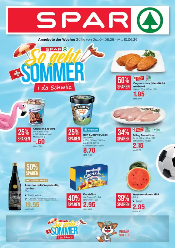SPAR Katalog in Lausanne | Top-Ängbot für Sparfüchse | 2026-06-01T00:00:00.000Z - 2026-06-07T00:00:00.000Z