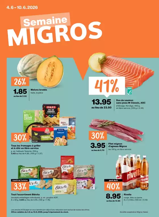 Migros Katalog in Muttenz | Migros reklamblad - FR | 2026-06-04T00:00:00.000Z - 2026-06-10T00:00:00.000Z
