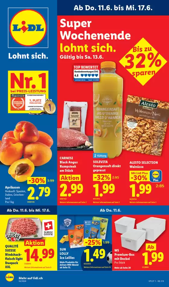 Lidl Katalog in Genève | 11.6. - 17.6. | 2026-06-11T00:00:00.000Z - 2026-06-17T00:00:00.000Z