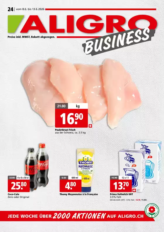 Aligro Katalog | Üsi beste Ängbot für Sie | 2026-06-08T00:00:00.000Z - 2026-06-13T00:00:00.000Z
