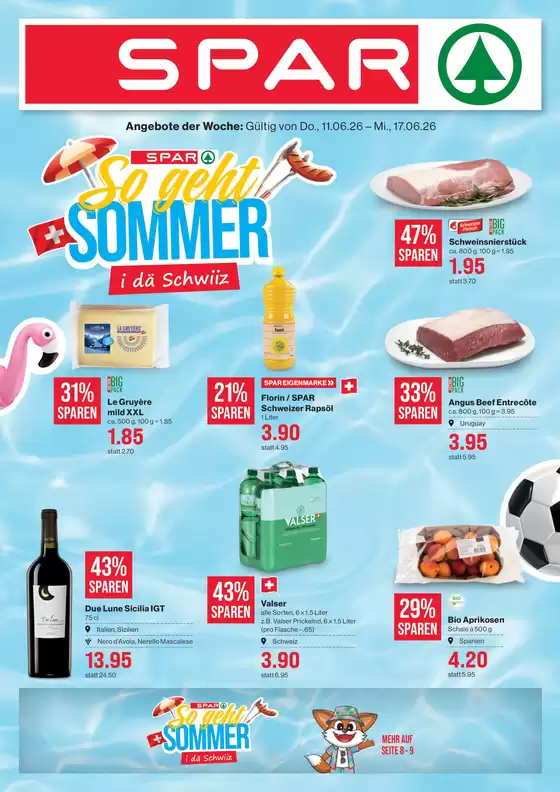 SPAR Katalog in Therwil | Jetzt spare mit üse Deals | 2026-06-11T00:00:00.000Z - 2026-06-17T00:00:00.000Z
