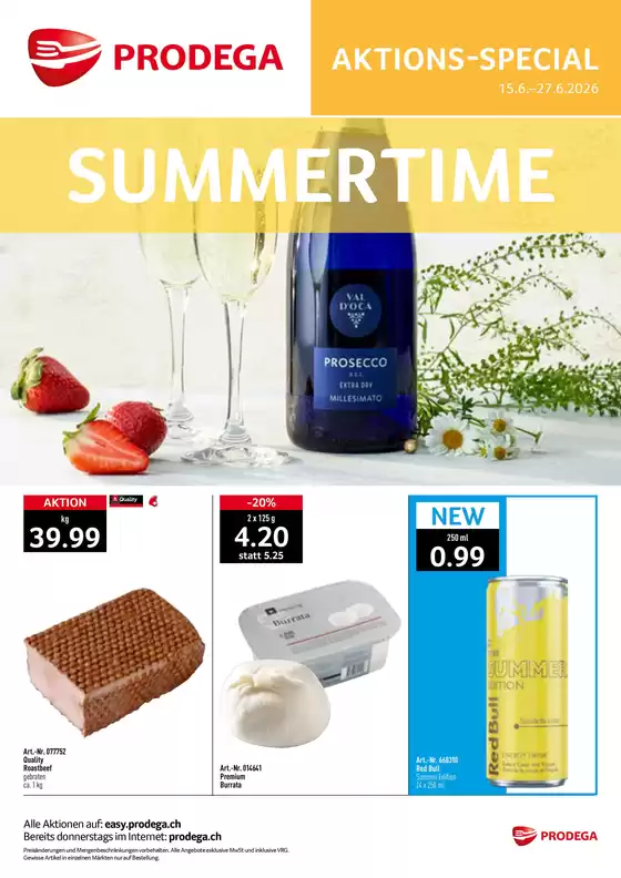Prodega Katalog in Therwil | Kw25 agh summertime d | 2026-06-15T00:00:00.000Z - 2026-06-27T00:00:00.000Z