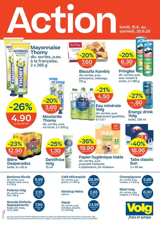 Volg Katalog in St. Gallen | Tolles Ängbot für Schnäppchenjäger | 2026-06-15T00:00:00.000Z - 2026-06-20T00:00:00.000Z