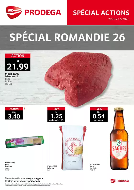 Prodega Katalog in Morges | Kw26 agh special romandie f | 2026-06-22T00:00:00.000Z - 2026-06-27T00:00:00.000Z