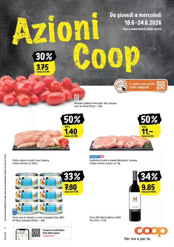 Coop Katalog in Morges | Üsi beste Ängbot für Sie | 2026-06-18T00:00:00.000Z - 2026-06-24T00:00:00.000Z