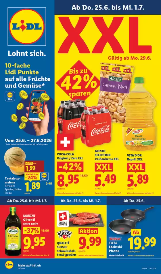 Lidl Katalog in Pfäffikon | 25.6. - 1.7. | 2026-06-25T00:00:00.000Z - 2026-07-01T00:00:00.000Z
