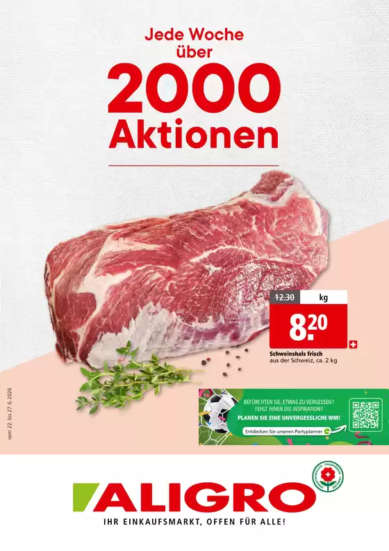 Aligro Katalog in Romanshorn | Ängbot für Schnäppchenjäger | 2026-06-22T00:00:00.000Z - 2026-06-27T00:00:00.000Z