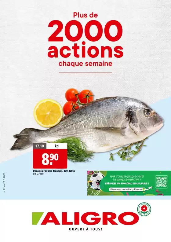 Aligro Katalog in Romanshorn | Aligro reklamblad | 2026-06-22T00:00:00.000Z - 2026-06-27T00:00:00.000Z