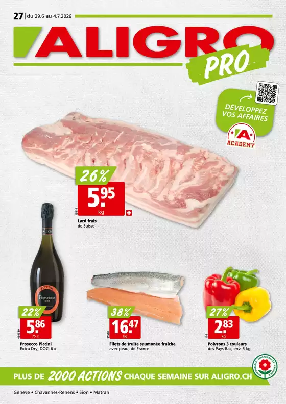 Aligro Katalog in Dübendorf | Actions PRO #27 | 2026-06-29T00:00:00.000Z - 2026-07-04T00:00:00.000Z
