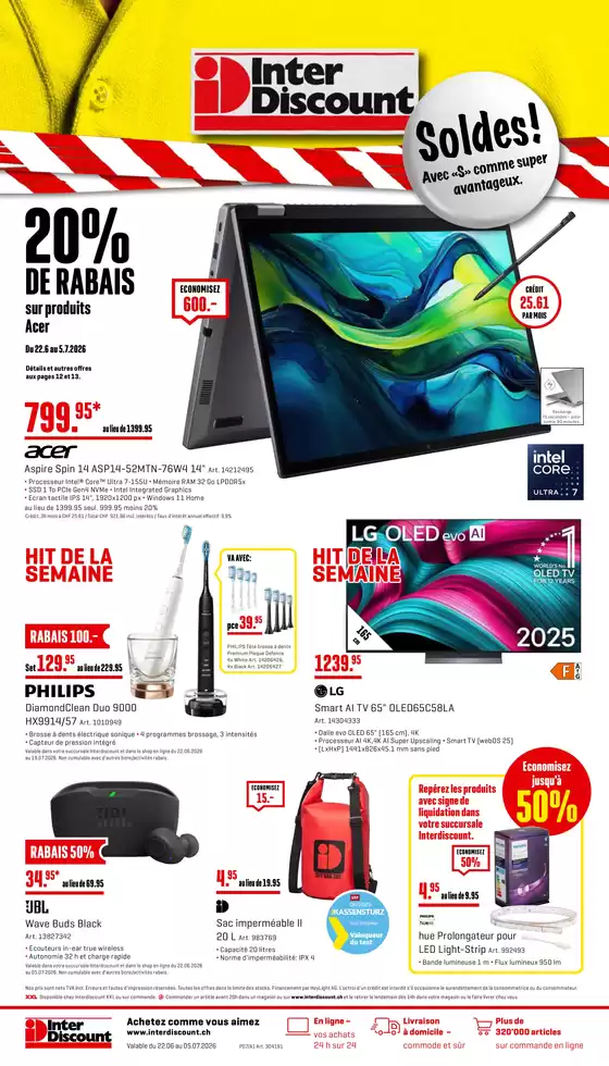 Interdiscount Katalog in Lausanne | Prospectus - FR | 2026-06-22T00:00:00.000Z - 2026-07-05T00:00:00.000Z