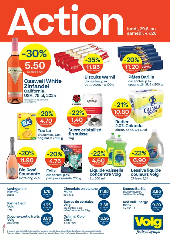 Volg Katalog | Aktuälli Sonderaktione | 2026-06-29T00:00:00.000Z - 2026-07-04T00:00:00.000Z