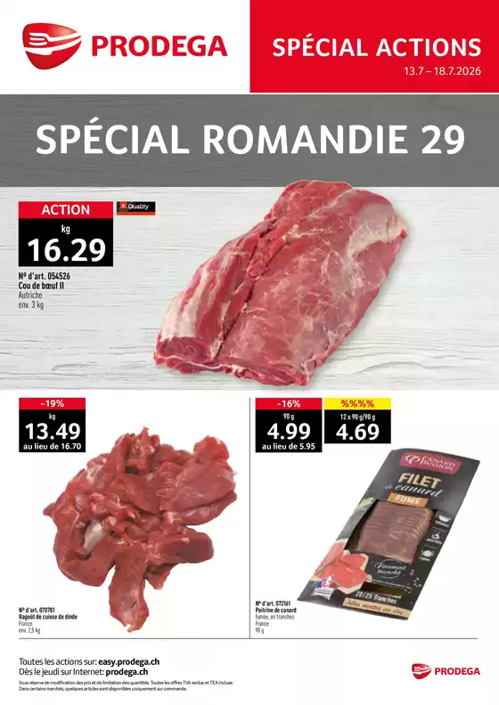 Prodega Katalog in La Chaux-de-Fonds | Kw29 agh special romandie f | 2026-07-13T00:00:00.000Z - 2026-07-18T00:00:00.000Z