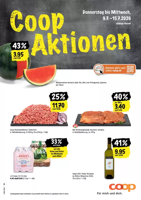 Coop Katalog in La Chaux-de-Fonds | Tolles Ängbot für alli Chunde | 2026-07-09T00:00:00.000Z - 2026-07-15T00:00:00.000Z