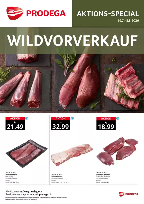 Prodega Katalog in Schwyz | Wildvorverkauf agh kw30 26 d web | 2026-07-16T00:00:00.000Z - 2026-08-08T00:00:00.000Z