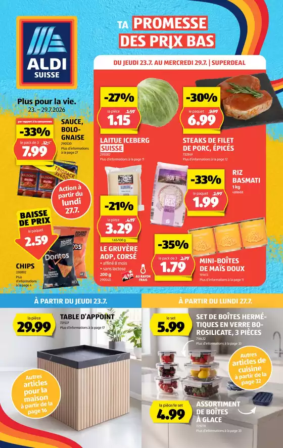 Aldi Katalog in Therwil | Ängbot für Schnäppchenjäger | 2026-07-23T00:00:00.000Z - 2026-07-29T00:00:00.000Z
