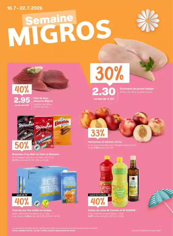 Migros Katalog in Montreux | Migros reklamblad - FR | 2026-07-16T00:00:00.000Z - 2026-07-22T00:00:00.000Z