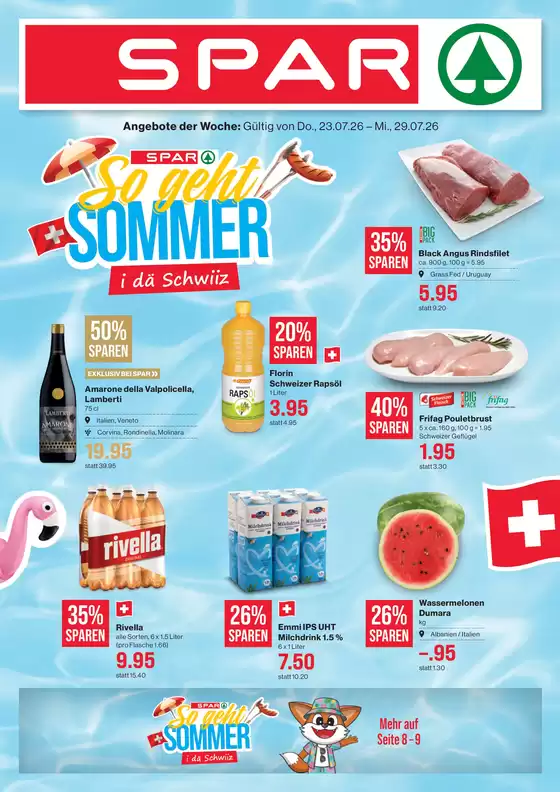 SPAR Katalog | Top-Ängbot für alli Schnäppchenjäger | 2026-07-23T00:00:00.000Z - 2026-07-29T00:00:00.000Z