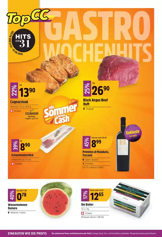 TopCC Katalog in Villars-sur-Glâne | TopCC reklamblad | 2026-07-27T00:00:00.000Z - 2026-08-01T00:00:00.000Z