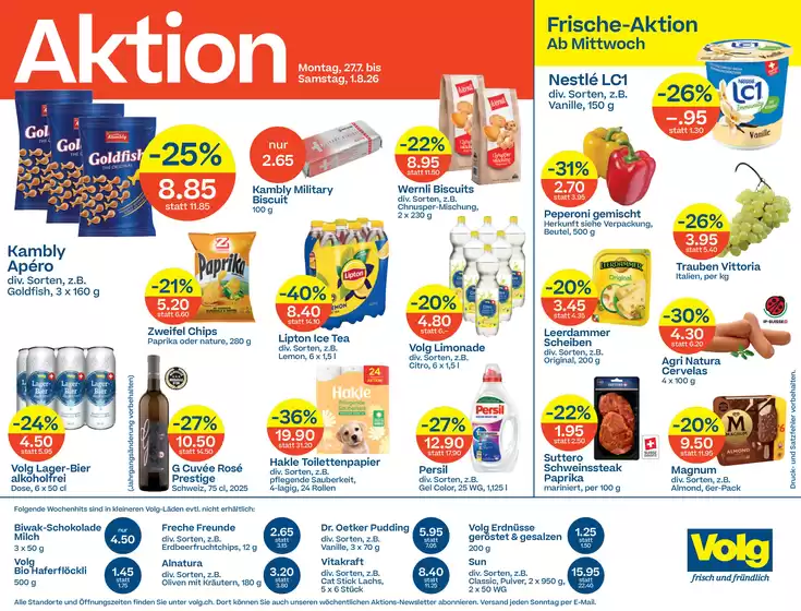 Volg Katalog in Villars-sur-Glâne | Volg Catalog | 2026-07-27T00:00:00.000Z - 2026-08-01T00:00:00.000Z