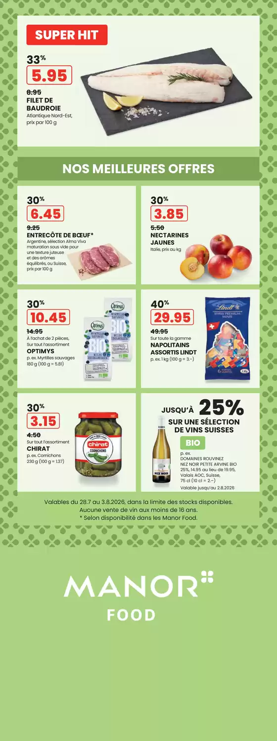 Manor Katalog in Bern | Le catalogue actuel - FR | 2026-07-28T00:00:00.000Z - 2026-08-03T00:00:00.000Z