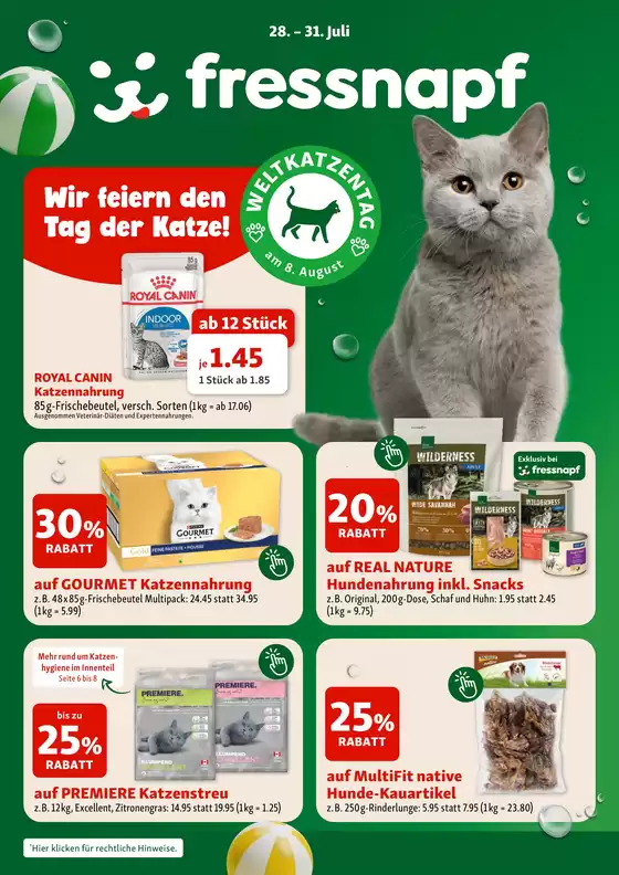 Fressnapf Katalog in Bern | Angebote aus unserer Werbung für dich - DE | 2026-07-28T00:00:00.000Z - 2026-07-31T00:00:00.000Z