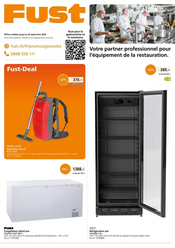 Fust Katalog in Le Locle | GastroFlyer2026GastroDE | 2026-07-31T00:00:00.000Z - 2026-09-20T00:00:00.000Z