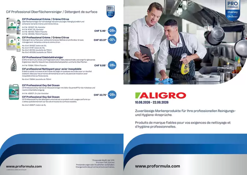 Aligro Katalog | Offre Diversey #33 | 2026-08-10T00:00:00.000Z - 2026-08-22T00:00:00.000Z