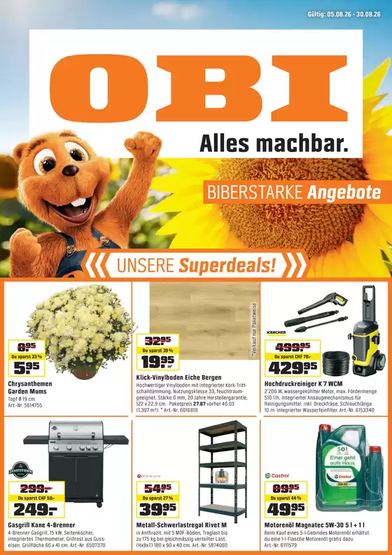 OBI Katalog | UNSERE SUPERDEALS | 2026-08-04T00:00:00.000Z - 2026-08-30T00:00:00.000Z
