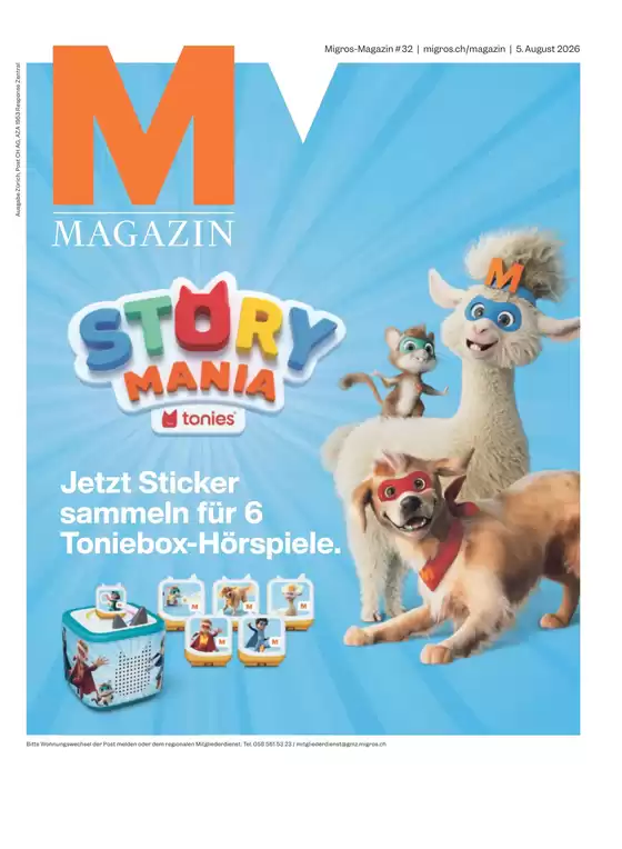Migros Katalog | Migros reklamblad - DE Zürich | 2026-08-05T00:00:00.000Z - 2026-08-05T00:00:00.000Z