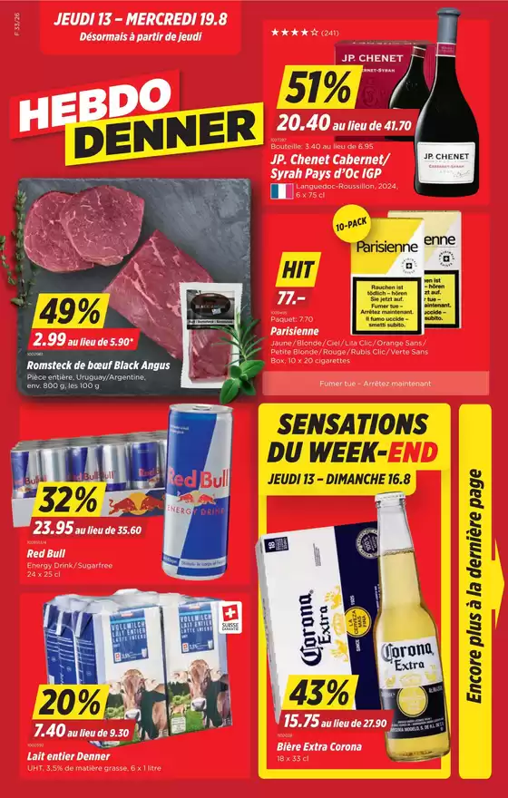 Denner Katalog | 2026-33-fr | 2026-08-13T00:00:00.000Z - 2026-08-19T00:00:00.000Z