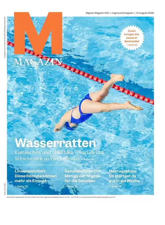 Migros Katalog | Migros reklamblad - DE Luzern | 2026-08-12T00:00:00.000Z - 2026-08-26T00:00:00.000Z