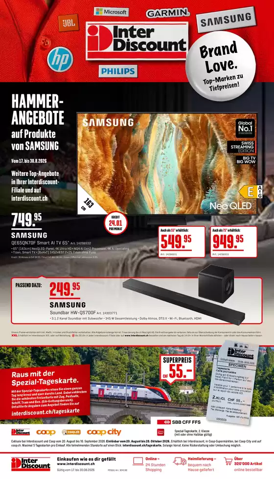 Interdiscount Katalog | Prospekt - DE | 2026-08-17T00:00:00.000Z - 2026-08-30T00:00:00.000Z