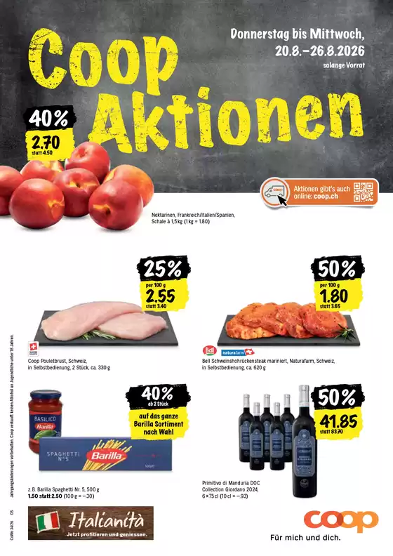 Coop City Katalog in Emmen | Exklusivi Schnäppchen | 2026-08-20T00:00:00.000Z - 2026-08-26T00:00:00.000Z