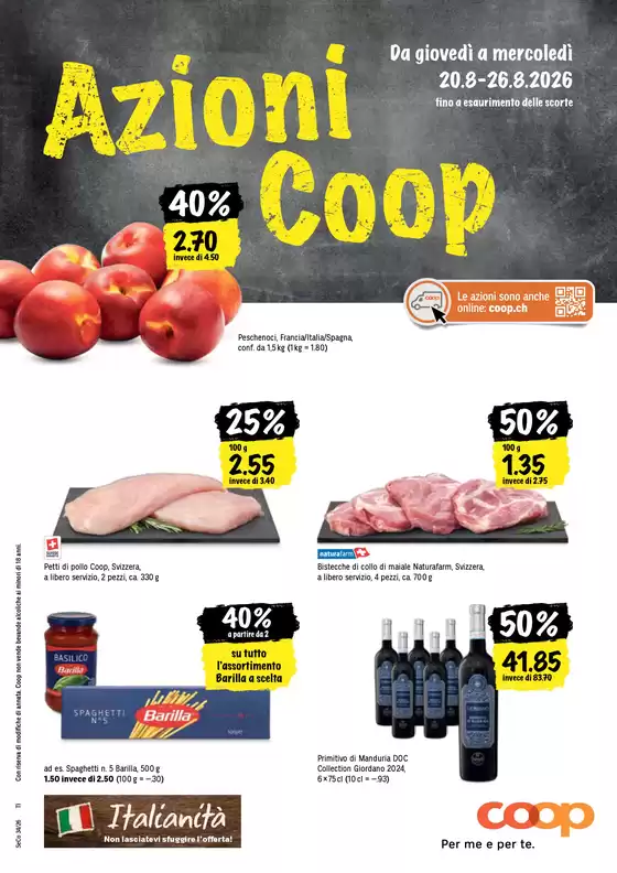 Coop Katalog | Tolle Rabatt uf usgwählte Produkt | 2026-08-20T00:00:00.000Z - 2026-08-26T00:00:00.000Z