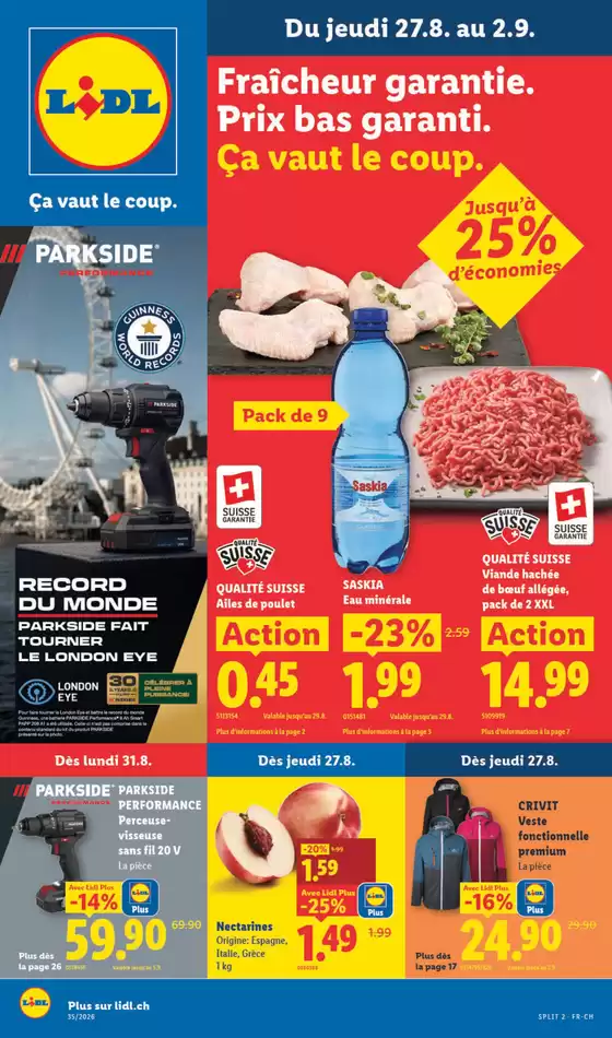 Lidl Katalog in Wettingen | 27.8. - 2.9. | 2026-08-27T00:00:00.000Z - 2026-09-02T00:00:00.000Z