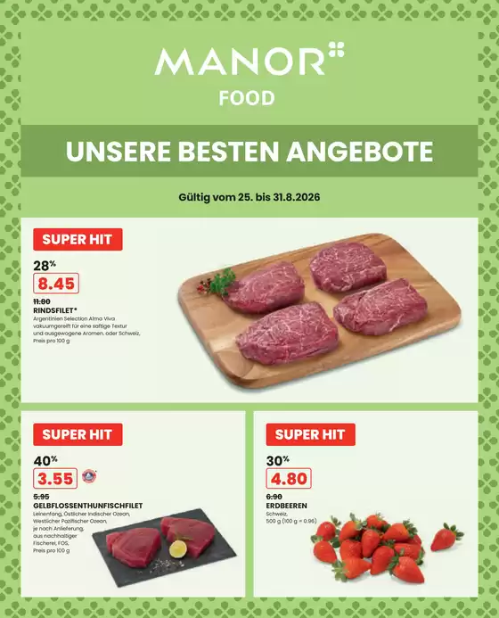 Manor Katalog in Vevey | Der aktuelle Katalog - DE | 2026-08-25T00:00:00.000Z - 2026-08-31T00:00:00.000Z