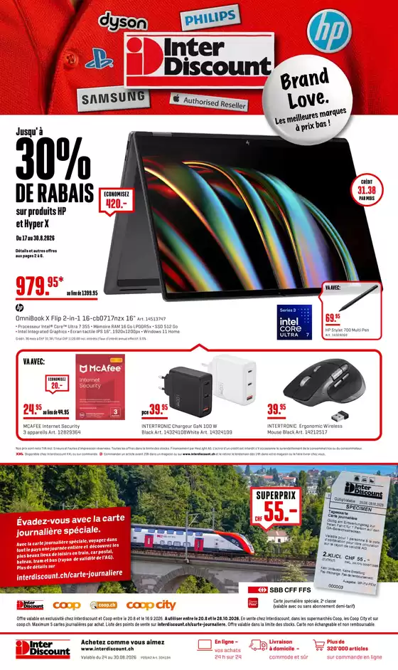 Interdiscount Katalog in Zollikofen | Prospectus - FR | 2026-08-17T00:00:00.000Z - 2026-10-28T00:00:00.000Z