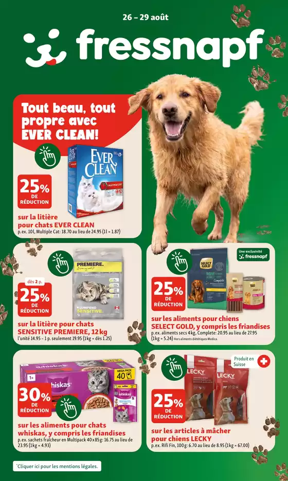 Fressnapf Katalog in Buchs | Les offres de notre catalogue - FR | 2026-08-26T00:00:00.000Z - 2026-08-29T00:00:00.000Z
