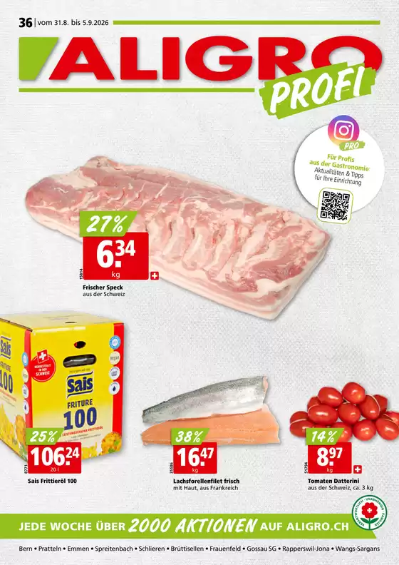 Aligro Katalog in Genève | Top-Deals und Rabatt | 2026-08-31T00:00:00.000Z - 2026-09-05T00:00:00.000Z