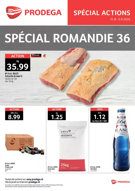 Prodega Katalog in Genève | Kw36 special 4romandie 26 web | 2026-08-31T00:00:00.000Z - 2026-09-05T00:00:00.000Z