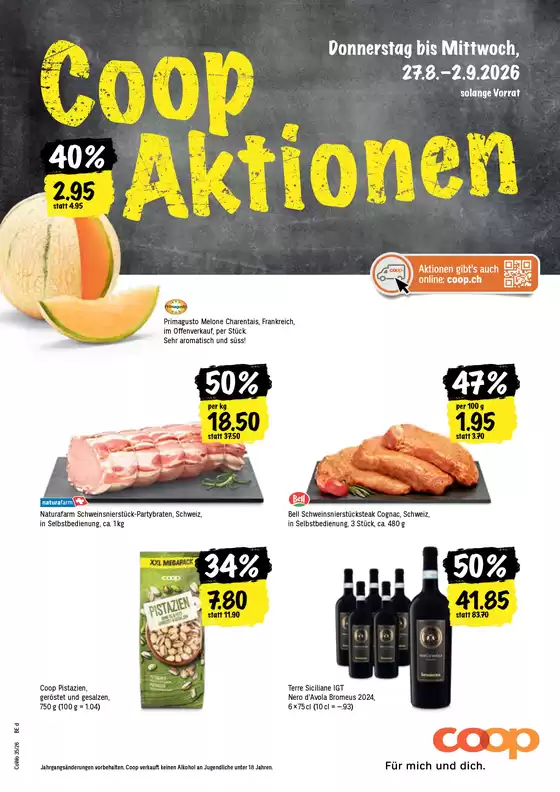 Coop Katalog in Genève | Attraktiivi Sonderängbot für alli | 2026-08-27T00:00:00.000Z - 2026-09-02T00:00:00.000Z