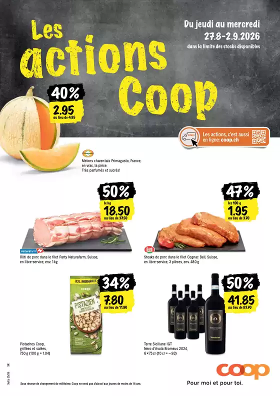 Coop Katalog in Genève | Coop reklamblad | 2026-08-27T00:00:00.000Z - 2026-09-02T00:00:00.000Z